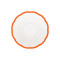 Cereal bowl scalloped coloured rim / Moq 6Ш 16,8 cm