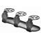 Stand for three cezves 36 cm Soy, carbon steel