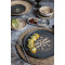 Mesapotamia Mosaic Anthracite 22cm Hygge Flat Plate