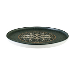Mesopotamia Mosaic Anthracite 28cm Hygge Flat plate